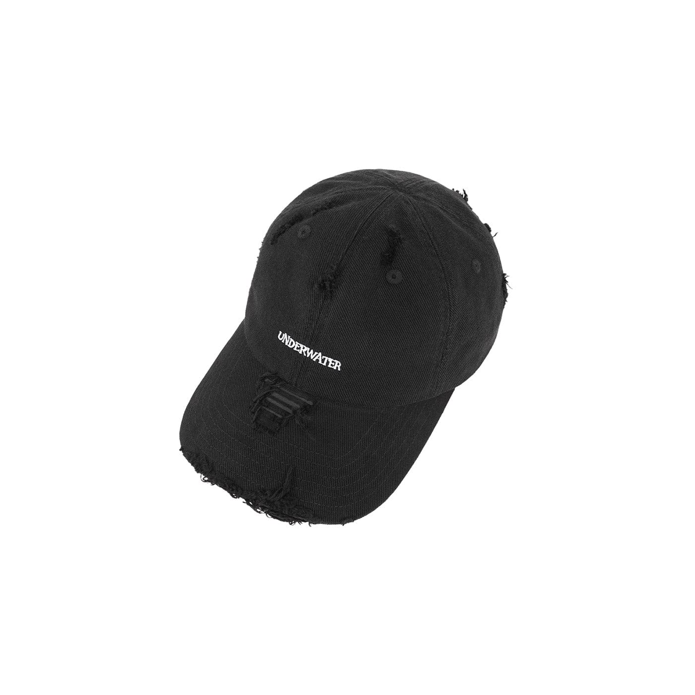 Distressed Logo Swim Cap -  ripped design - Trendy Distressed Logo Swim Cap for Stylish Swimmers - View 7