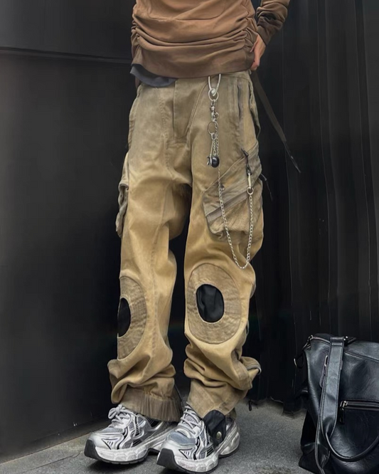 Distressed Multi-Pocket Casual Pants - cargo pants - Versatile Distressed Multi-Pocket Casual Pants - Main view