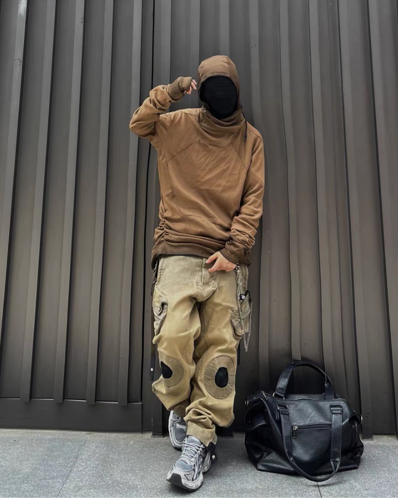 Distressed Multi-Pocket Casual Pants - cargo pants - Versatile Distressed Multi-Pocket Casual Pants - View 13