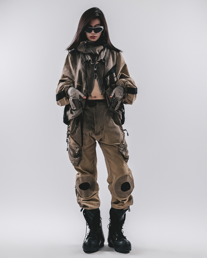 Distressed Multi-Pocket Casual Pants - cargo pants - Versatile Distressed Multi-Pocket Casual Pants - View 7