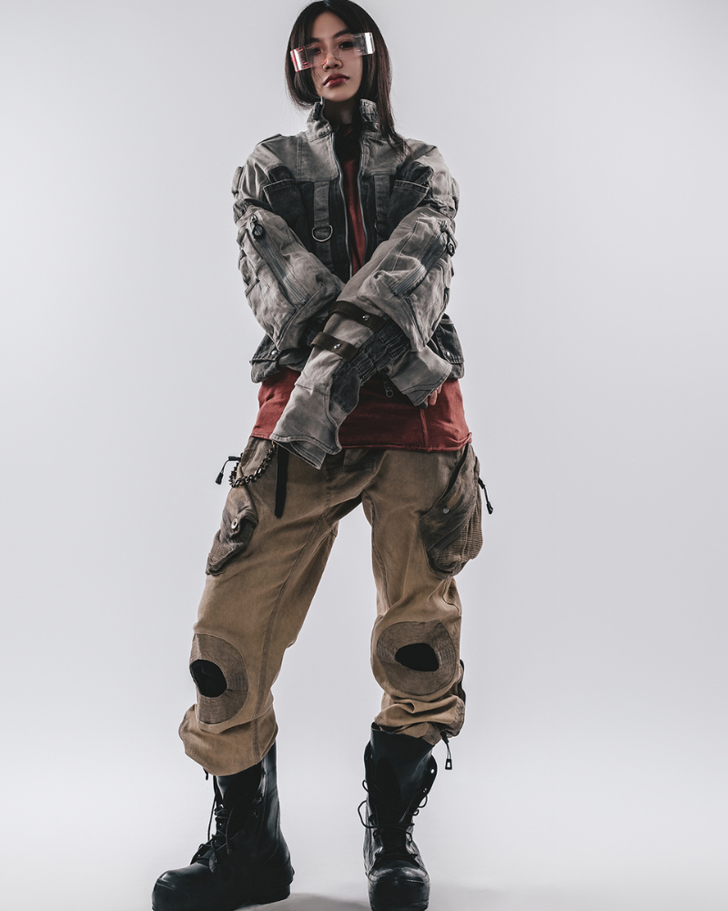 Distressed Multi-Pocket Casual Pants -  comfortable fit pants - Versatile Distressed Multi-Pocket Casual Pants - View 9