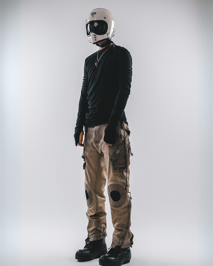 Distressed Multi-Pocket Casual Pants -  stylish cargo pants - Versatile Distressed Multi-Pocket Casual Pants - View 6