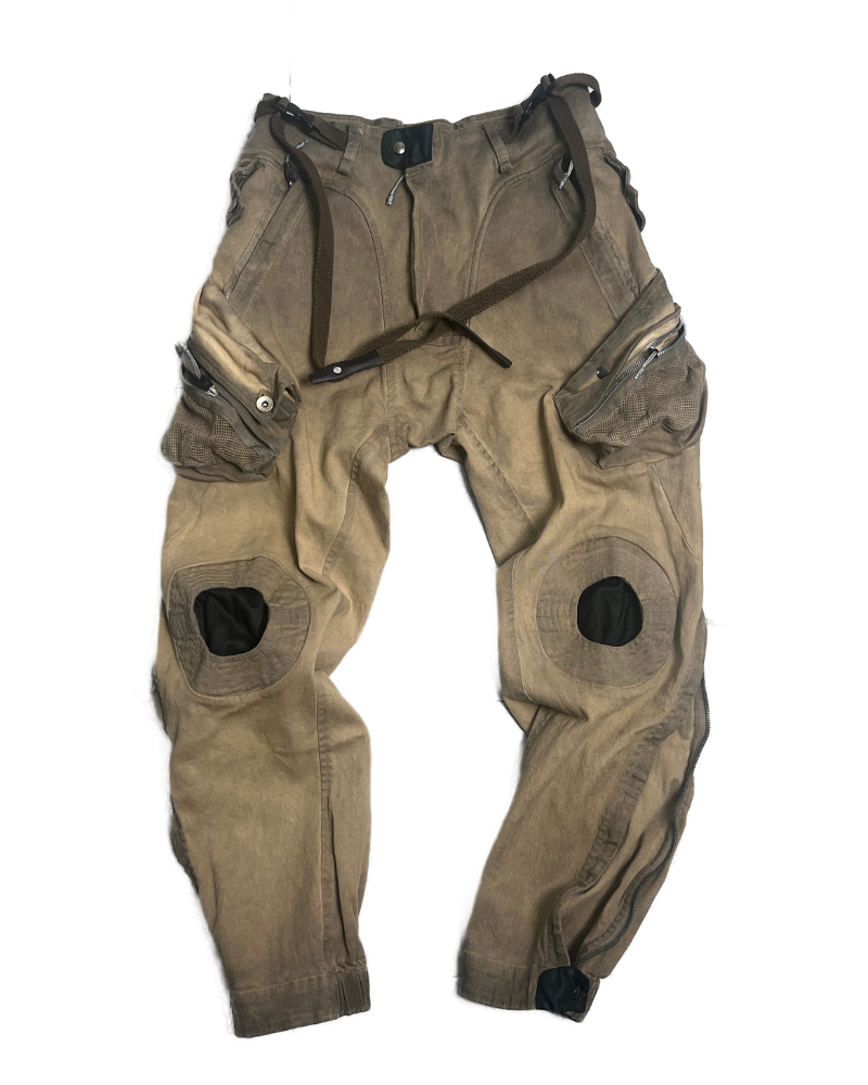 Distressed Multi-Pocket Casual Pants - techwear cargo pants - Versatile Distressed Multi-Pocket Casual Pants - View 20