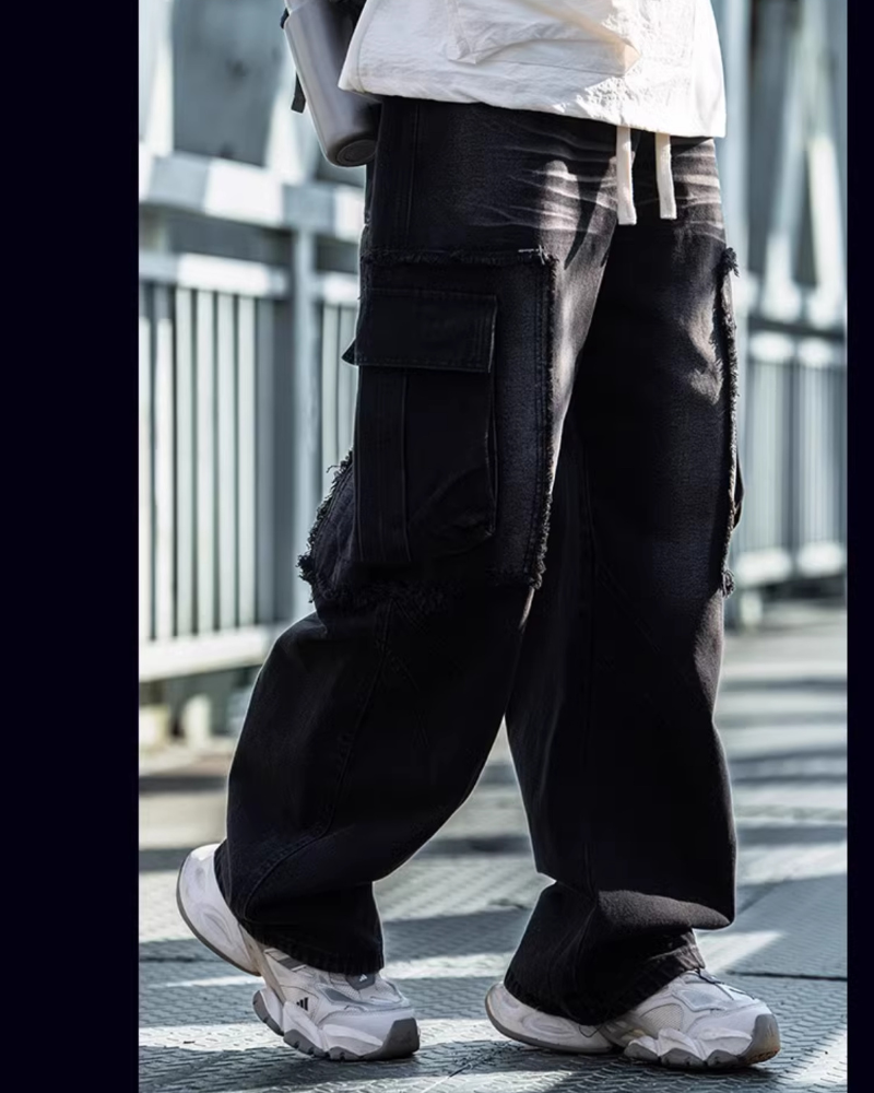 Distressed Straight-Leg Street Jeans -  distressed jeans - Distressed Straight-Leg Jeans for Effortless Style - View 7