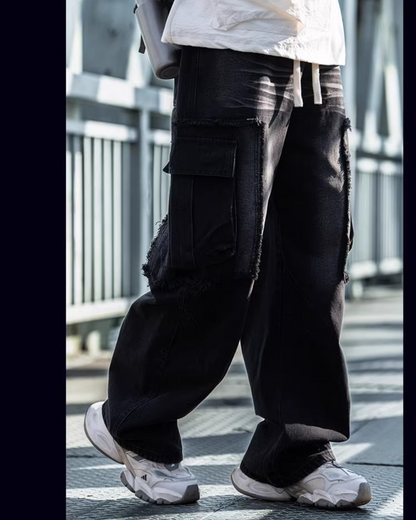 Distressed Straight-Leg Street Jeans -  distressed jeans - Distressed Straight-Leg Jeans for Effortless Style - View 7