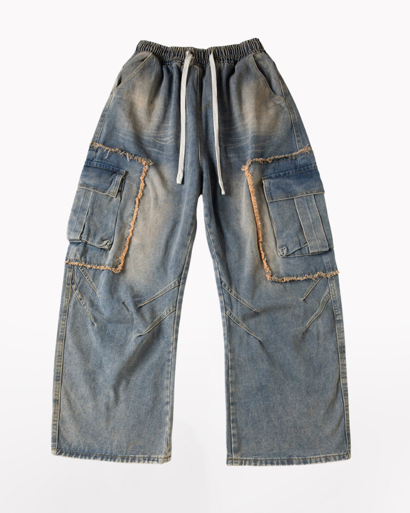 Distressed Straight-Leg Street Jeans -  everyday casual jeans - Distressed Straight-Leg Jeans for Effortless Style - View 8