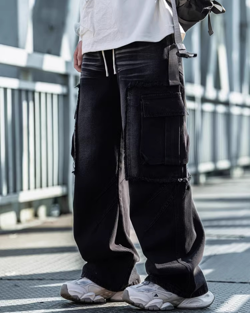 Distressed Straight-Leg Street Jeans - trendy jeans for men - Distressed Straight-Leg Jeans for Effortless Style - View 2