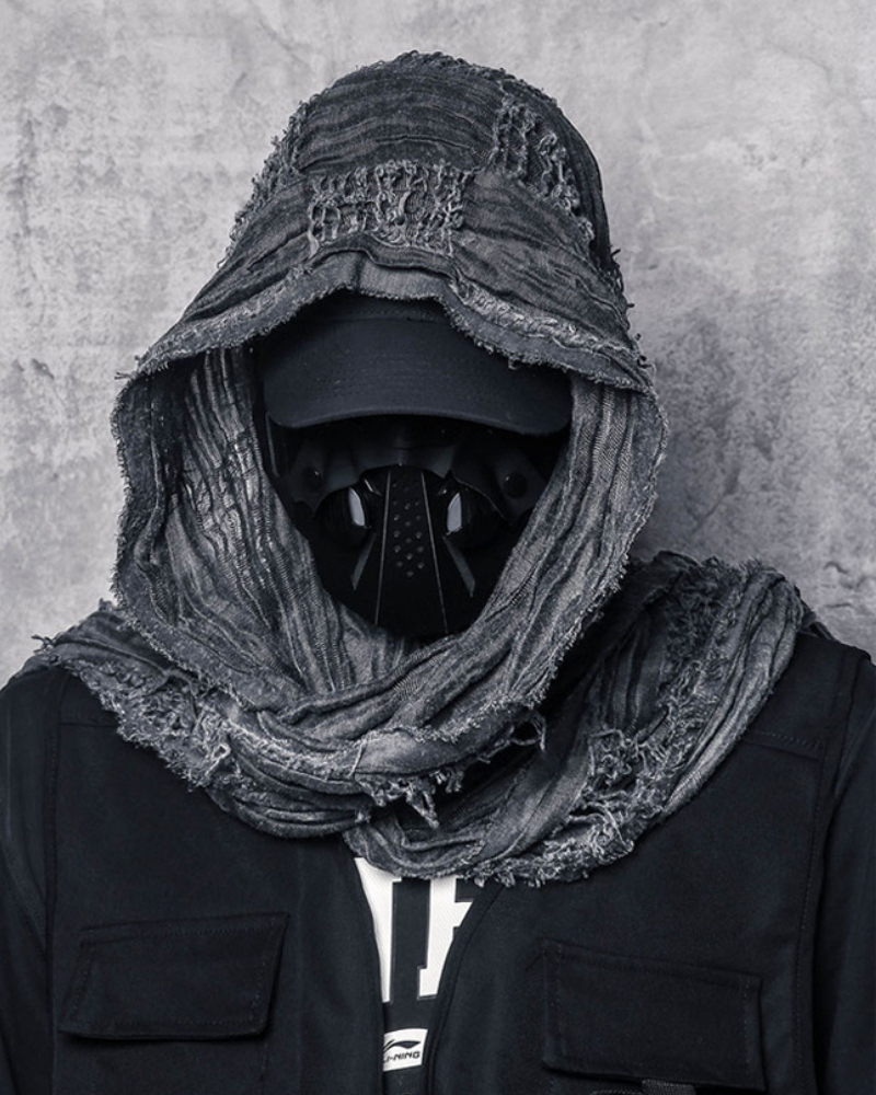 Distressed Tactical Shawl Scarf -  distressed scarf - Distressed Tactical Shawl Scarf for Urban Style - View 4