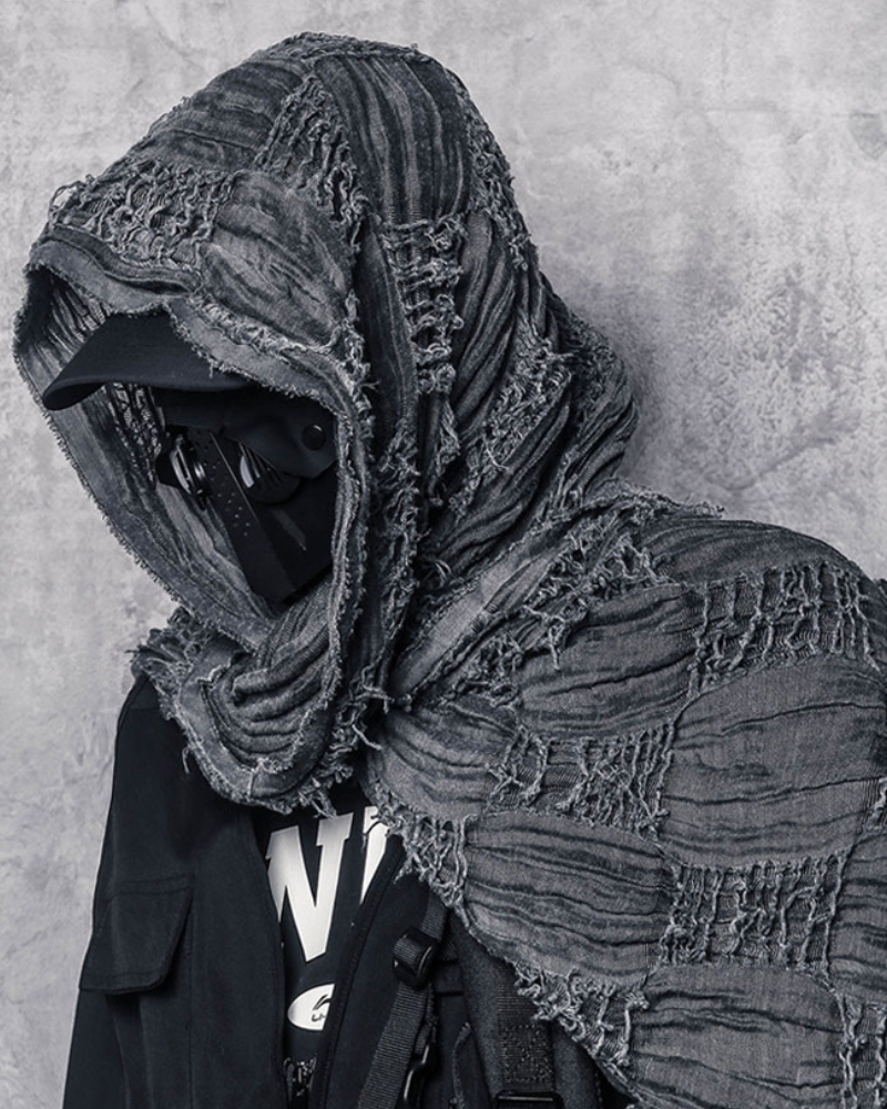 Distressed Tactical Shawl Scarf - stylish accessories - Distressed Tactical Shawl Scarf for Urban Style - Main view