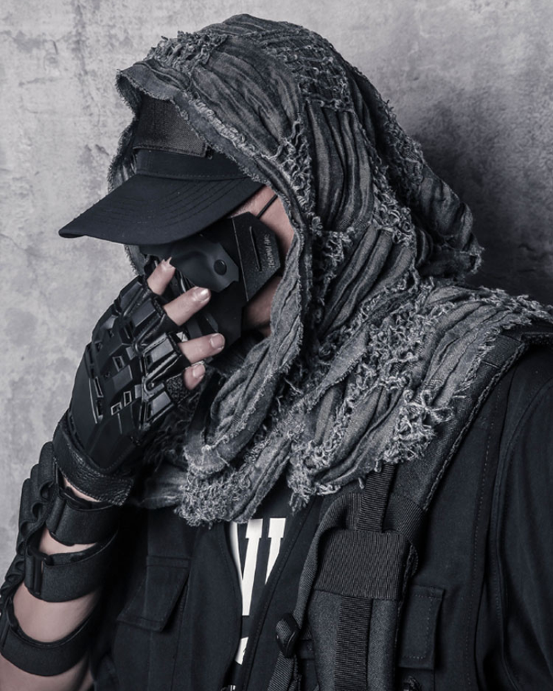 Distressed Tactical Shawl Scarf - tactical scarf - Distressed Tactical Shawl Scarf for Urban Style - View 2