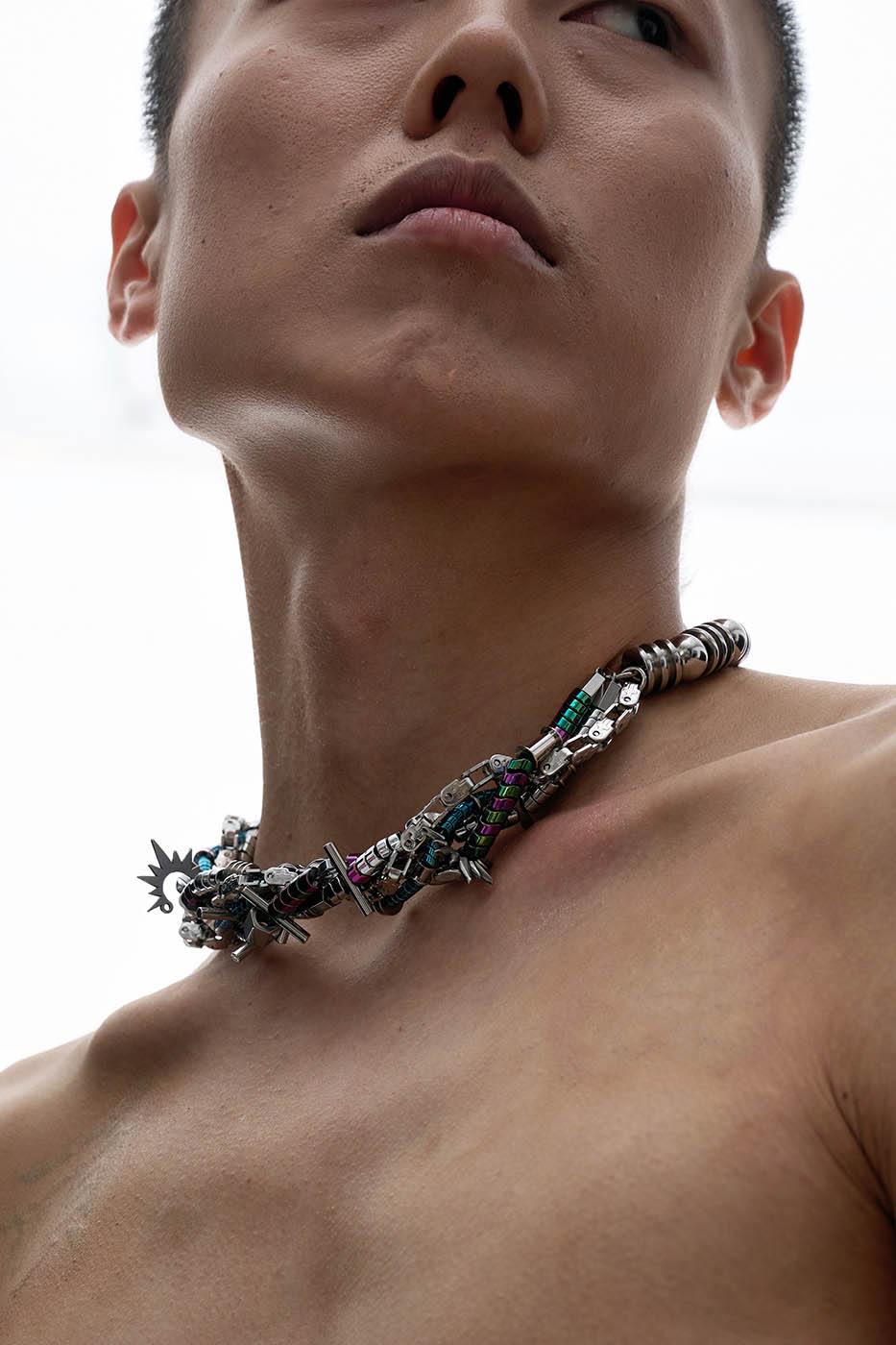 Doomsday Disco Charm Necklace -  fashion accessories - Unique Mechanical-Inspired Doomsday Disco Necklace - View 5