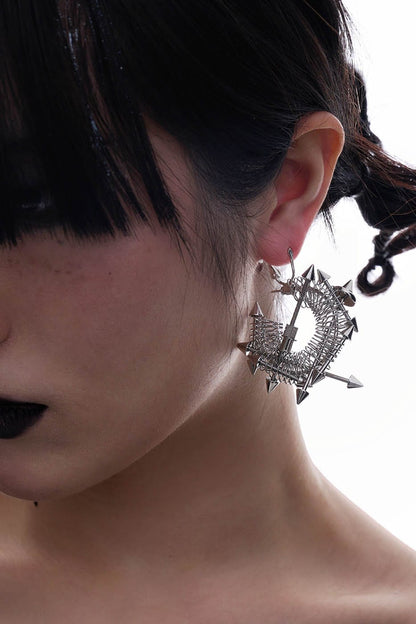 Dreamy Time Traveler Earrings -  aesthetic - Futuristic Punk Dreamy Time Traveler Earrings - View 3