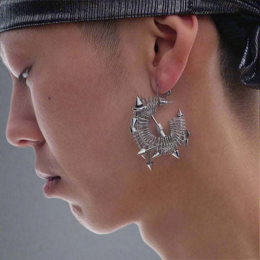 Dreamy Time Traveler Earrings - earrings - Futuristic Punk Dreamy Time Traveler Earrings - Main view