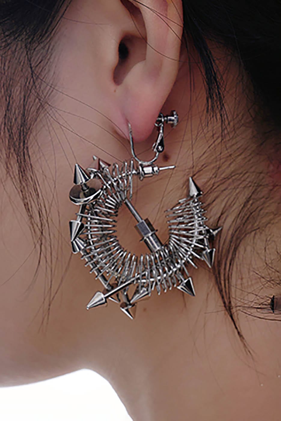 Dreamy Time Traveler Earrings -  punk - Futuristic Punk Dreamy Time Traveler Earrings - View 6
