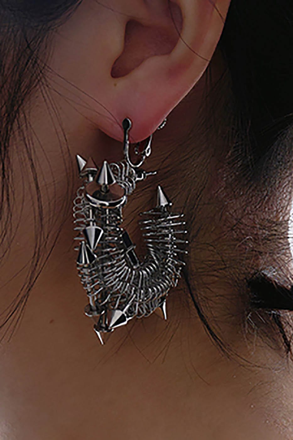 Dreamy Time Traveler Earrings -  stainless steel earrings - Futuristic Punk Dreamy Time Traveler Earrings - View 7