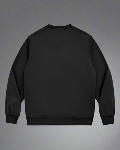 Dual-Layer Tactical Crewneck Sweatshirt -  black sweatshirt - Cyberpunk Dual-Layer Tactical Crewneck Sweatshirt - View 3