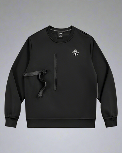 Dual-Layer Tactical Crewneck Sweatshirt - stylish cyberpunk sweatshirt - Cyberpunk Dual-Layer Tactical Crewneck Sweatshirt - View 2
