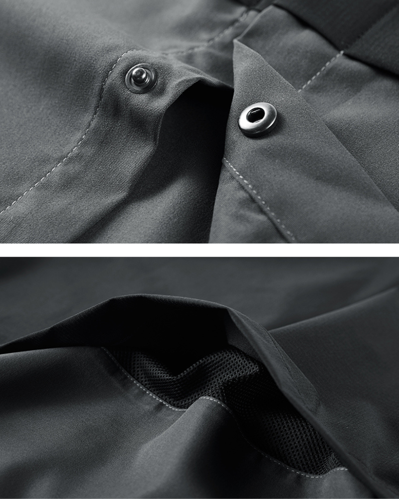 Dynamic Color-Block Techwear Shirt -  color-block shirt - Color-Block Techwear Shirt for Functional Style - View 4