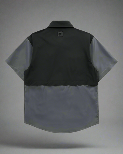 Dynamic Color-Block Techwear Shirt - techwear shirt - Color-Block Techwear Shirt for Functional Style - View 2