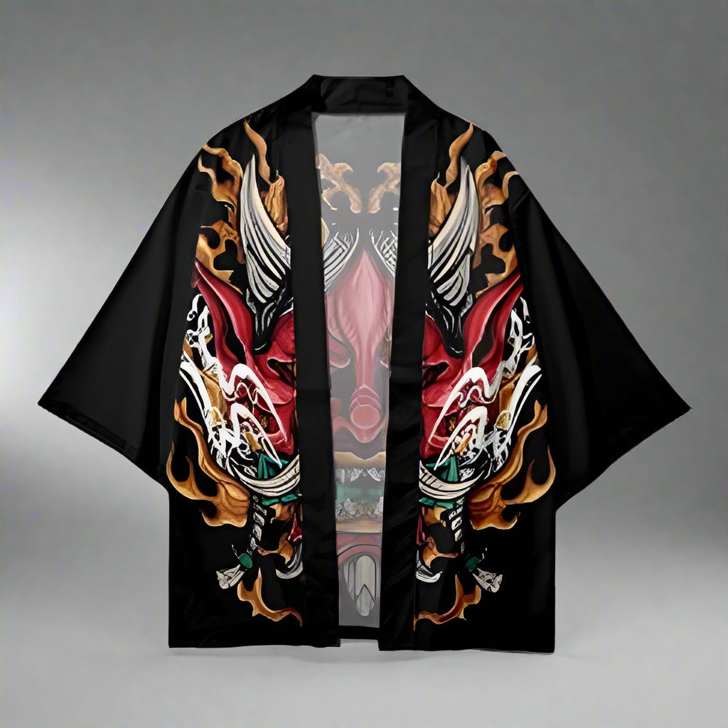 Dynamic Dual Outfit Set - 2-piece outfit set - Stylish Japanese Haori Set with Shorts - Main view