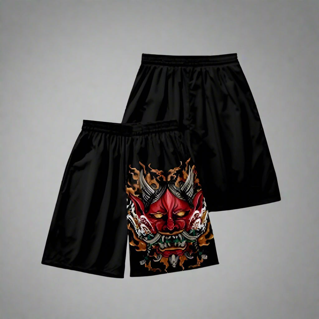 Dynamic Dual Outfit Set -  asian sizing - Stylish Japanese Haori Set with Shorts - View 3