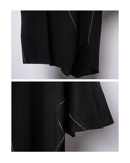 Dynamic Geometric Techwear Tee -  geometric tee - Dynamic Geometric Techwear Tee for Unique Style - View 7