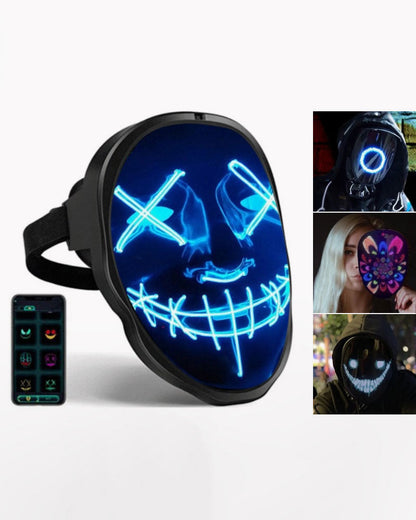 Dynamic LED Cyberpunk Mask - New Arrivals - Dynamic LED Cyberpunk Mask for a Futuristic Look - View 11