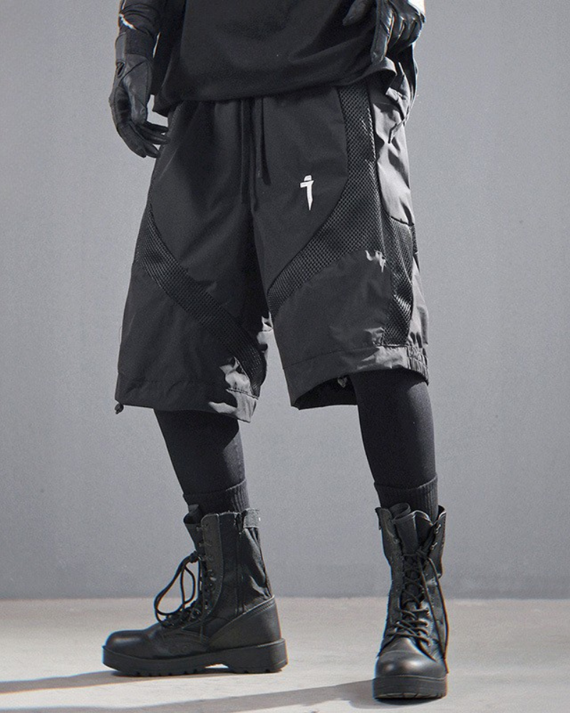 Dynamic Mesh Performance Shorts - techwear cargo shorts - Breathable Mesh Cargo Sports Shorts for Urban Adventure - View 3