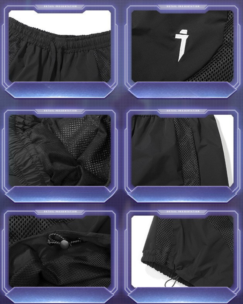 Dynamic Mesh Performance Shorts -  urban exploration shorts - Breathable Mesh Cargo Sports Shorts for Urban Adventure - View 9