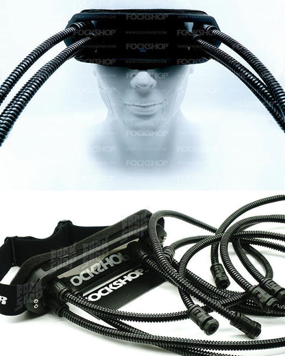 Dystopian Dreadlock Vision Gear -  cyberpunk mask - Futuristic Adjustable Dystopian Mask for Techwear Style - View 11