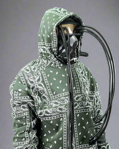 Dystopian Dreadlock Vision Gear - dreadlock mask - Futuristic Adjustable Dystopian Mask for Techwear Style - View 2