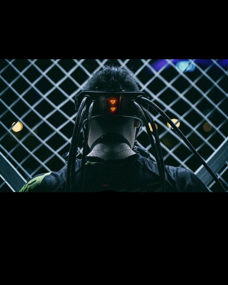 Dystopian Dreadlock Vision Gear -  techwear style - Futuristic Adjustable Dystopian Mask for Techwear Style - View 7
