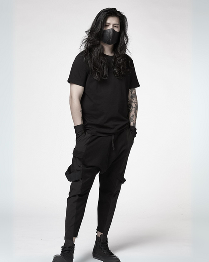 Edgy Asymmetric Cargo Trousers -  cargo pants - Unique Asymmetric Cargo Trousers for Edgy Fashion - View 4