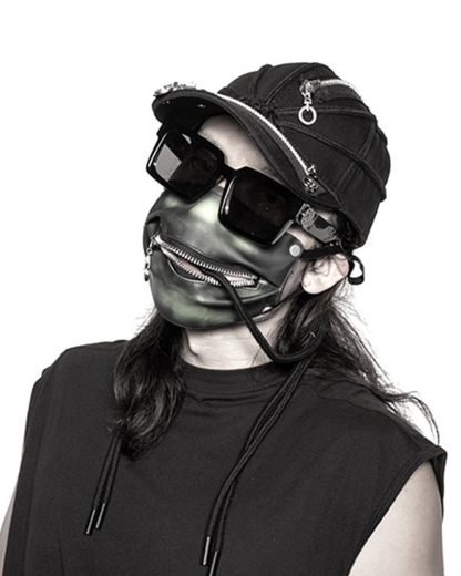 Edgy Black Braid Cap -  braid cap - Edgy Black Braid Cap for Stylish Streetwear Looks - View 4