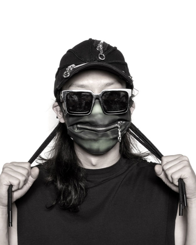 Edgy Black Braid Cap - hip-hop cap - Edgy Black Braid Cap for Stylish Streetwear Looks - View 2