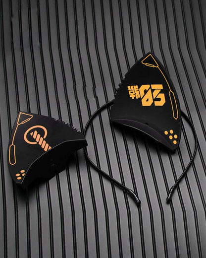Edgy Cyber Cat Ear Set - cat ears - Cyber Cat Ear Set for Playful Streetwear Style - View 15
