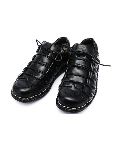 Edgy Leather Moto Shoes -  comfortable motorcycle shoes - Stylish Leather Moto Shoes for Riders and Streetwear - View 11
