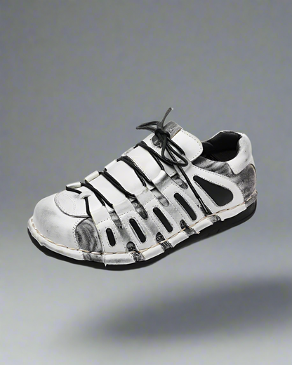 Edgy Leather Moto Shoes -  comfortable motorcycle shoes - Stylish Leather Moto Shoes for Riders and Streetwear - View 3