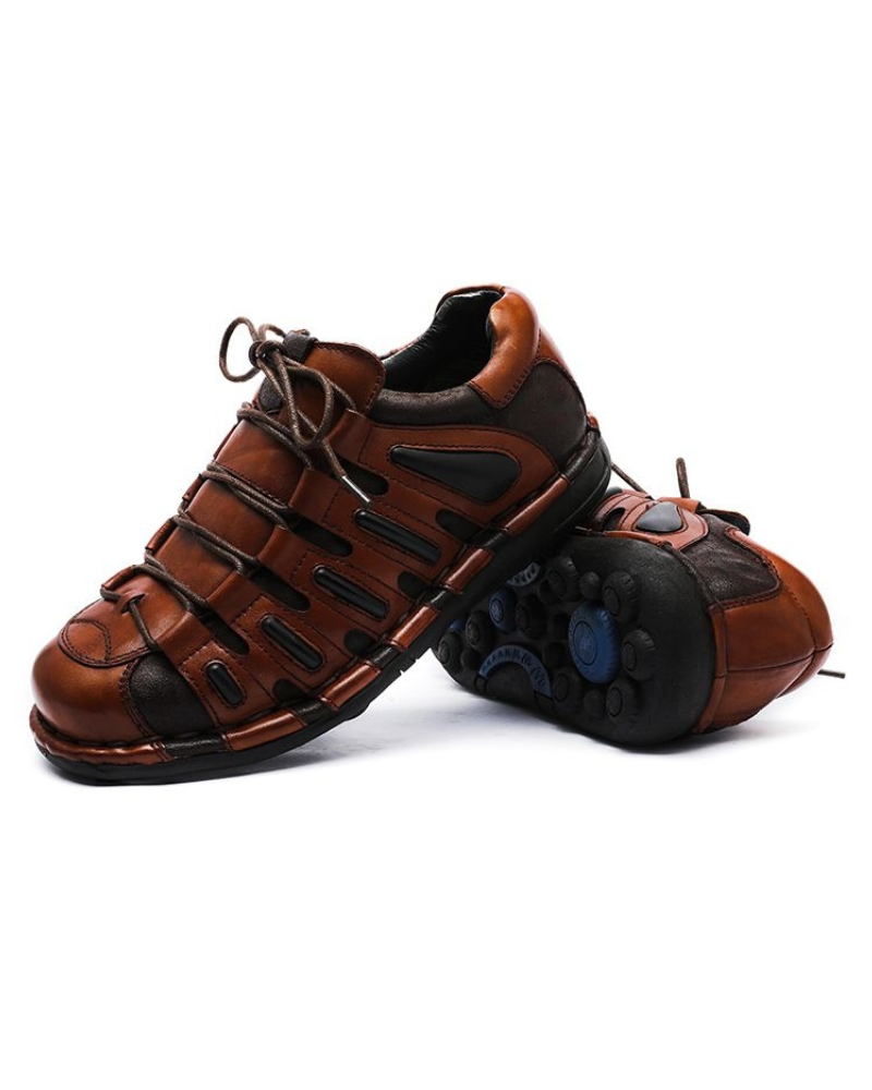 Edgy Leather Moto Shoes - genuine leather shoes - Stylish Leather Moto Shoes for Riders and Streetwear - View 9