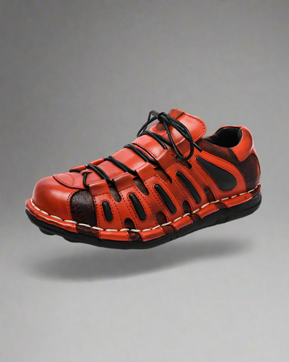 Edgy Leather Moto Shoes - leather shoes - Stylish Leather Moto Shoes for Riders and Streetwear - View 2