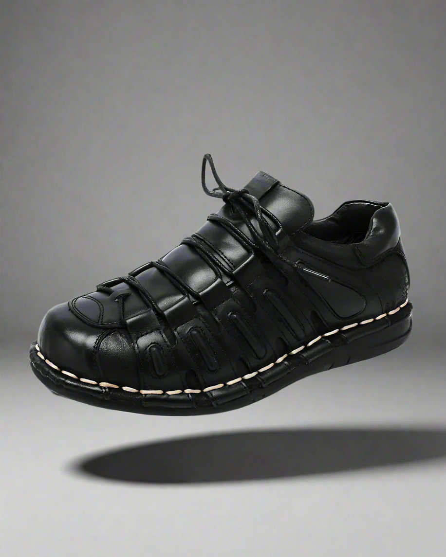 Edgy Leather Moto Shoes -  moto shoes - Stylish Leather Moto Shoes for Riders and Streetwear - View 4