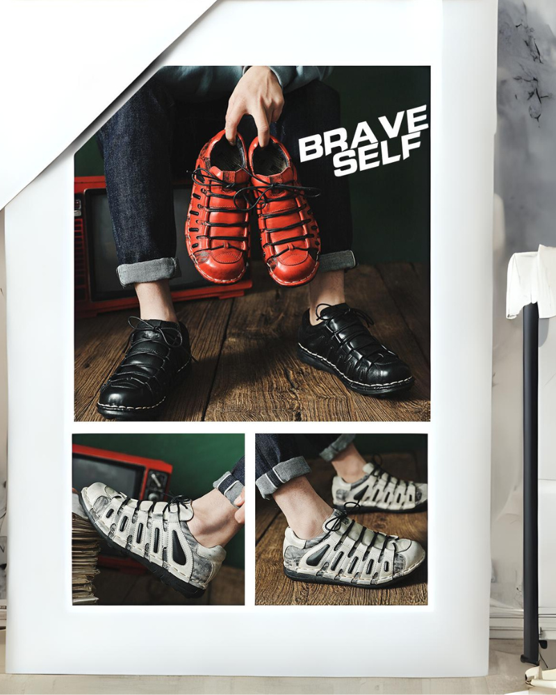 Edgy Leather Moto Shoes -  streetwear - Stylish Leather Moto Shoes for Riders and Streetwear - View 14