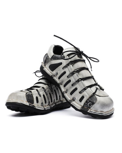Edgy Leather Moto Shoes -  stylish moto footwear - Stylish Leather Moto Shoes for Riders and Streetwear - View 7