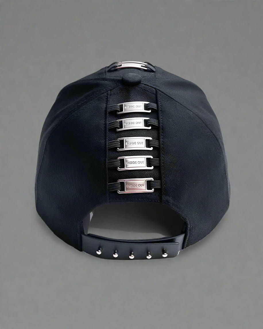 Edgy Metal Plate Cap -  custom hardware cap - Street Punk Metal Plate Baseball Cap with Unique Design - View 7