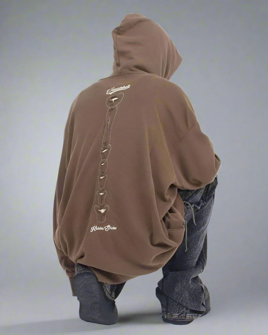 Edgy Skeleton Cutout Hoodie -  edgy style - Edgy Skeleton Cutout Hoodie for Unique Street Style - View 6