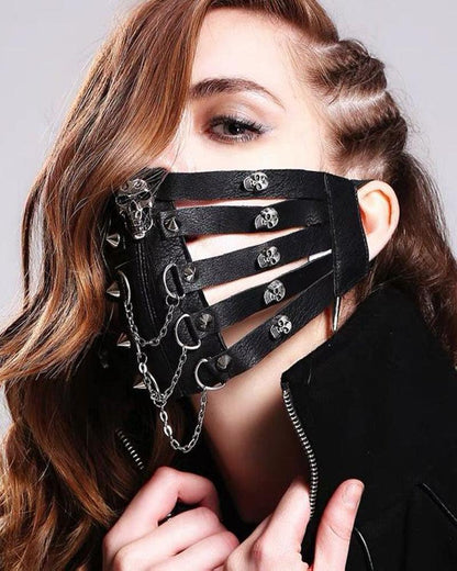 Edgy Skull Mask for Techwear -  black mask - Stylish Edgy Skull Mask for Techwear Enthusiasts - View 3