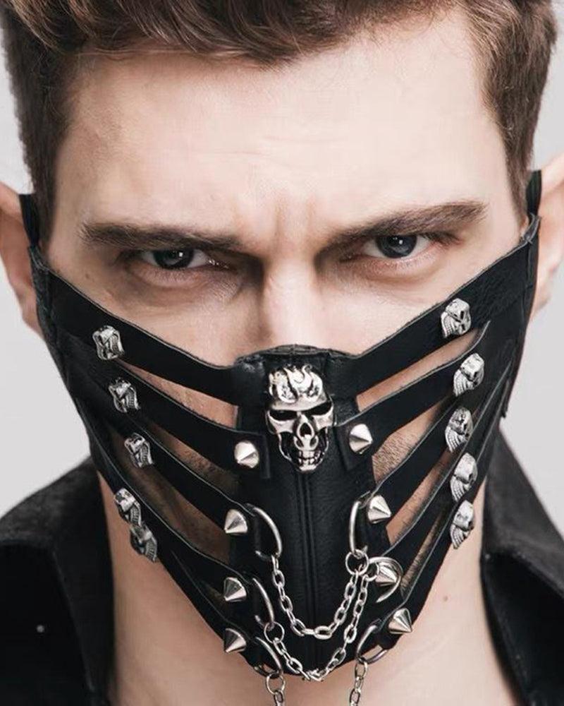 Edgy Skull Mask for Techwear - futuristic techwear mask - Stylish Edgy Skull Mask for Techwear Enthusiasts - Main view