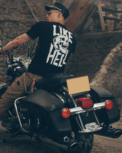 Edgy Skull Punk Tee -  futuristic t-shirt - Edgy Skull Punk Tee for Stylish Urban Wear - View 5