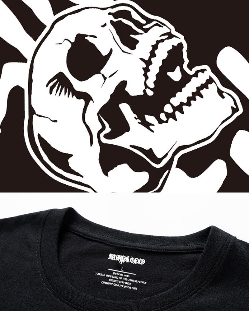 Edgy Skull Punk Tee -  punk shirt - Edgy Skull Punk Tee for Stylish Urban Wear - View 6