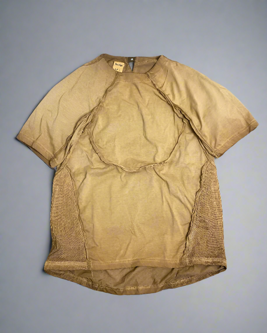 Edgy Spliced Bat Short Sleeve Tee - short sleeve - Edgy Spliced Bat Short Sleeve Tee in Cotton - Main view